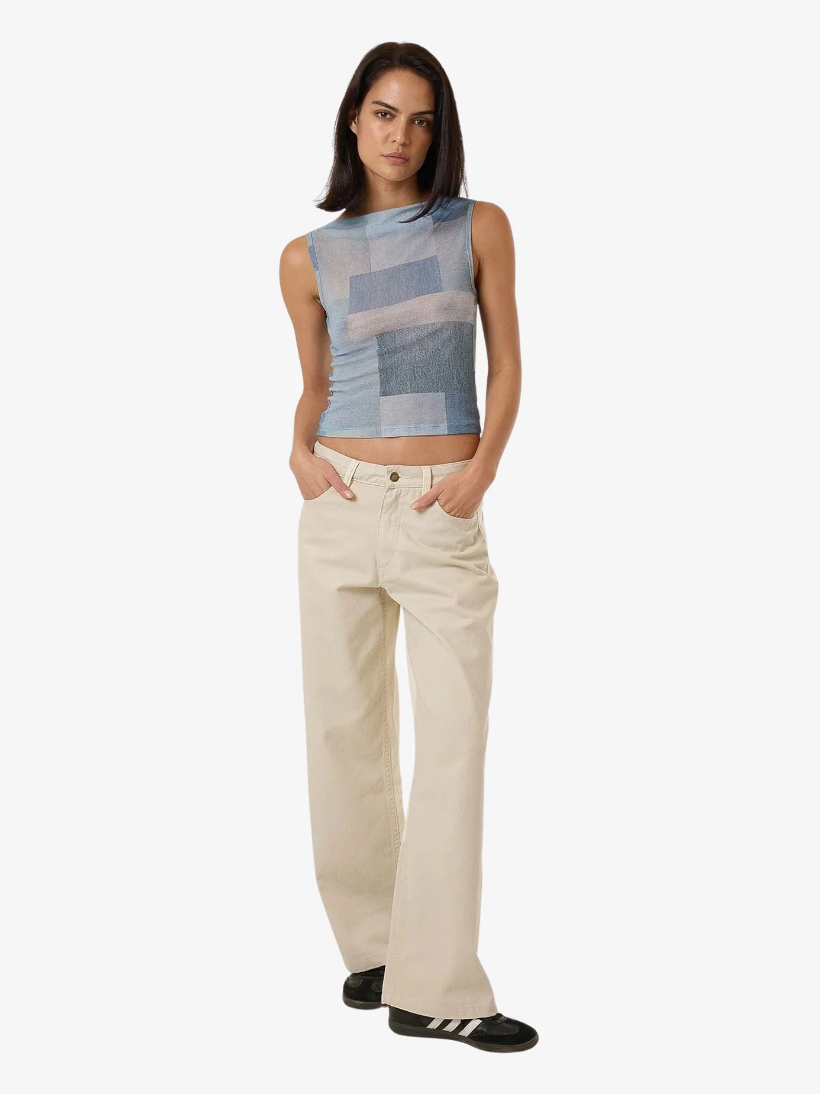 Shades Of Indigo Mesh Tank - Image 4